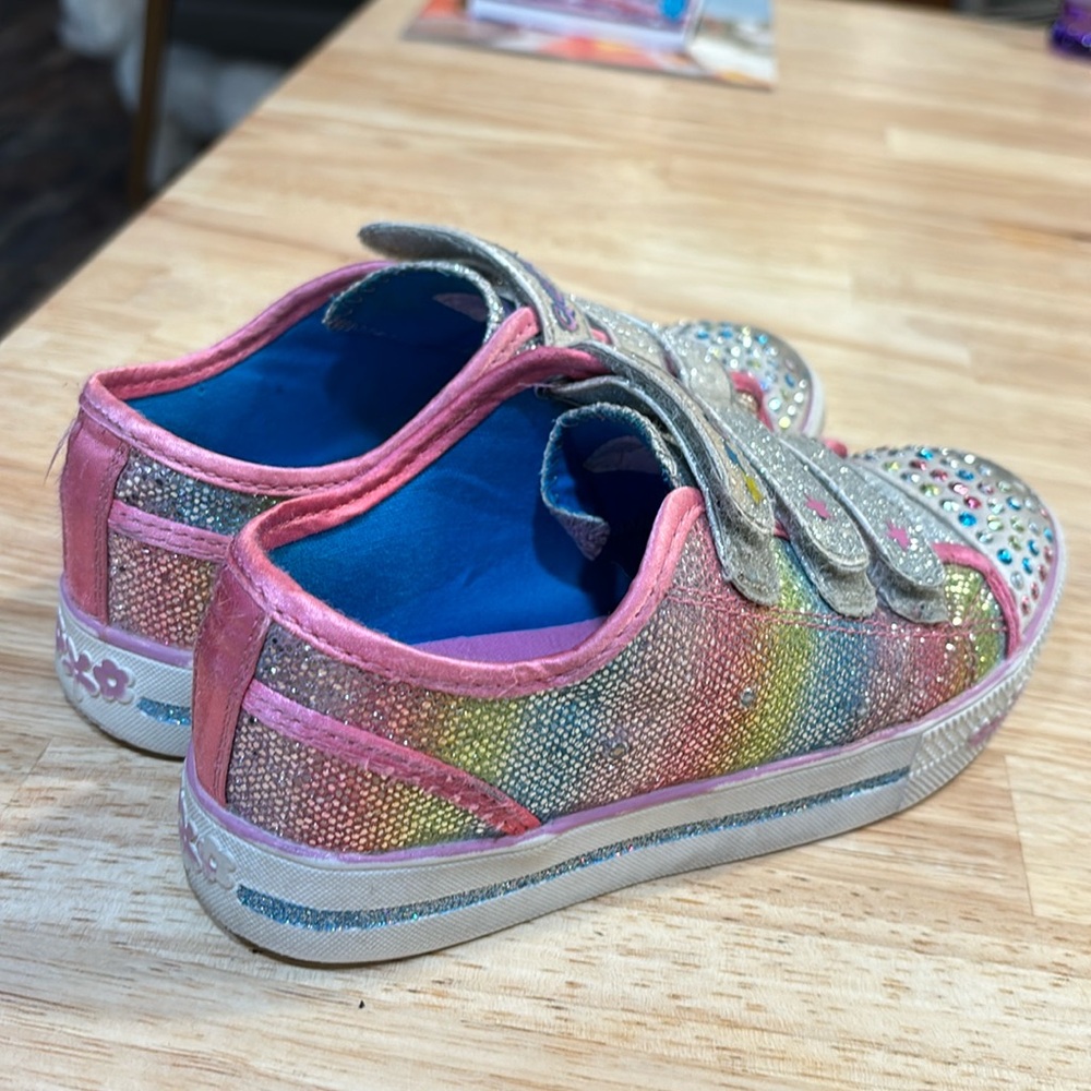 Crystal stars sketchers shoes size girls 13